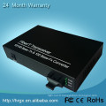 Convertisseur vidéo et audio de sécurité 10 / 100M Convertisseur de média fibre optique Ethernet automatique